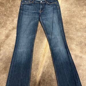 7 For All Mankind Dark Blue Flare Jeans